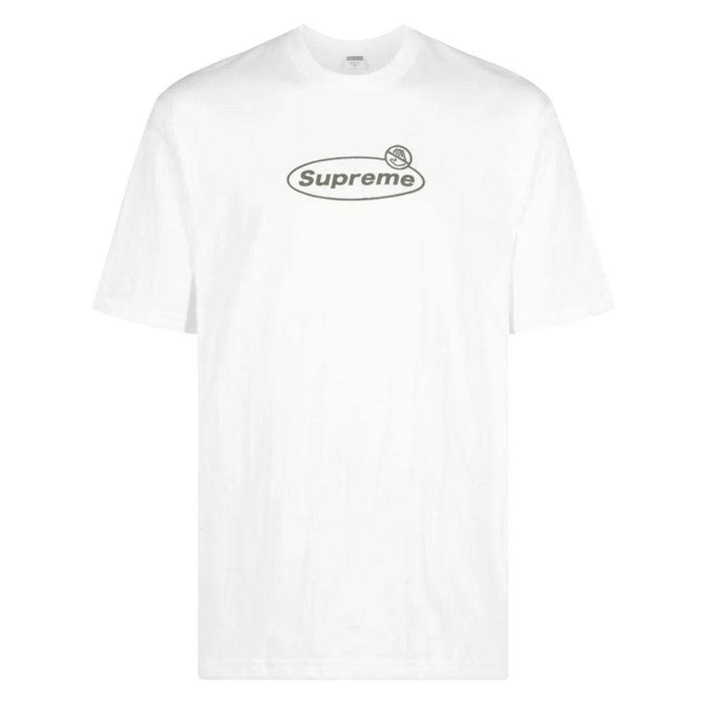 🔥 SUPREME Warning White Tee Size Large